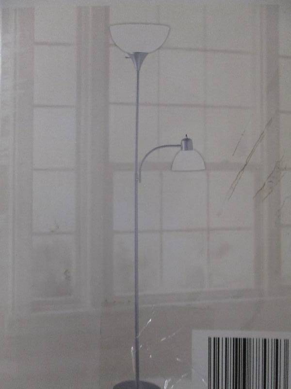 Hampton Bay 71.5 in. Silver Floor L...