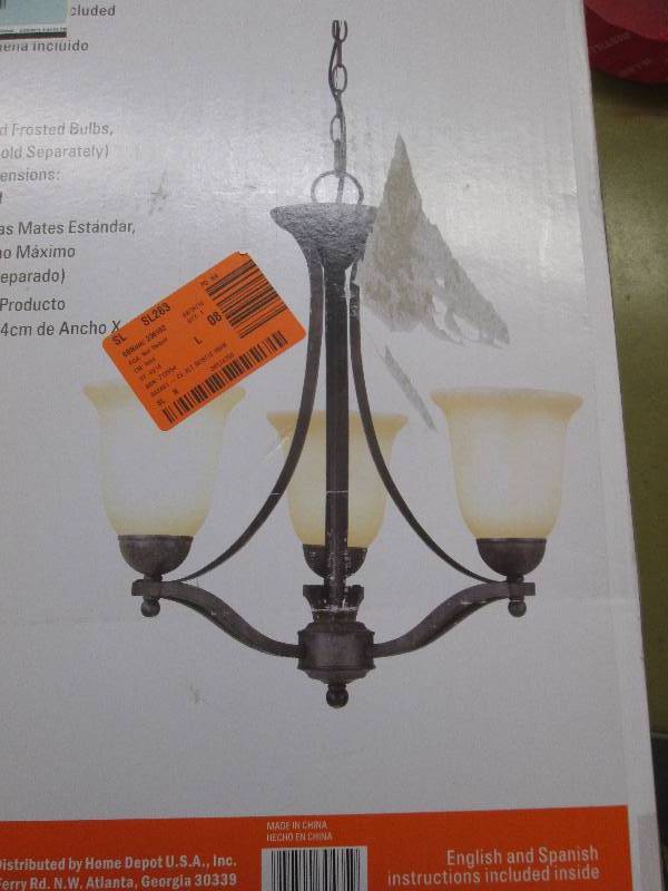 Commercial Electric 3-Light Rustic ...