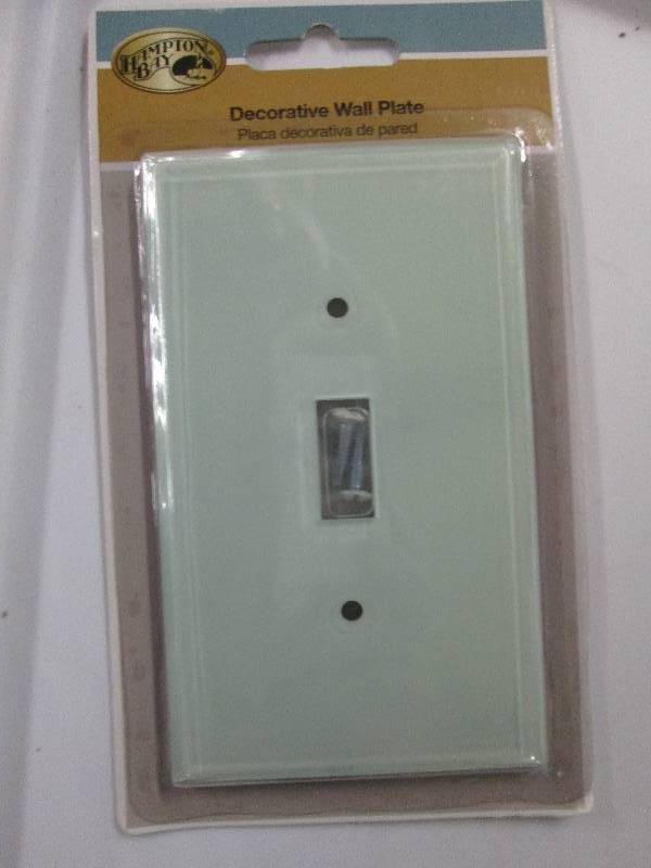 10 Acrylic Glass 1 Toggle Wall Plat...