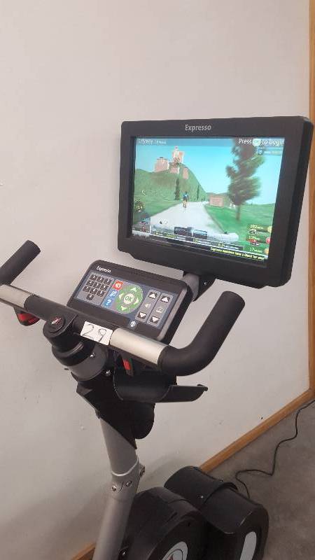 lot 10 image: Espresso upright exercise bike.