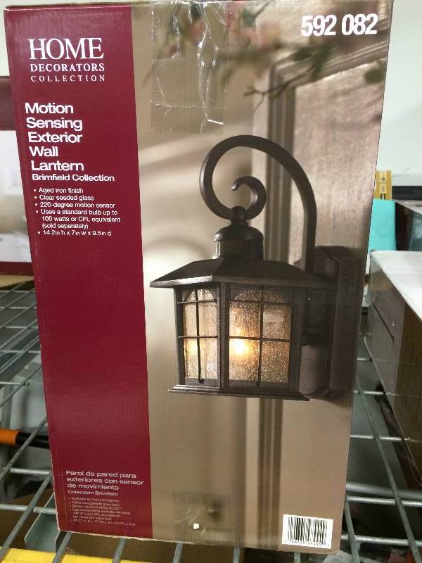 lot 8 image: Home Decorators Collection Port Oxford 1-Light Oil-Rubbed Chestnut Outdoor Wall Lantern