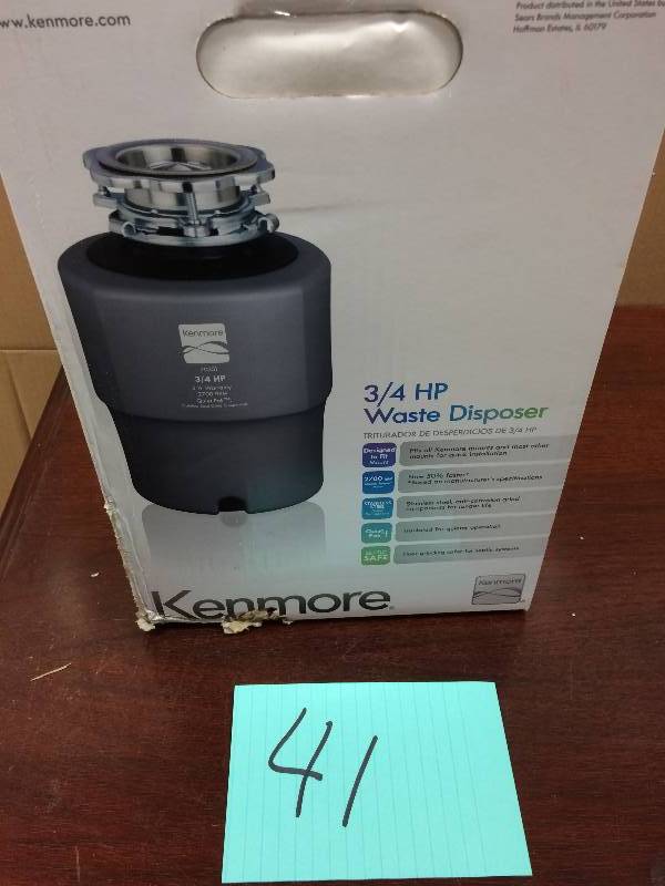 Kenmore 70351 3/4 Horsepower Standard Garbage Disposer Cool Gray