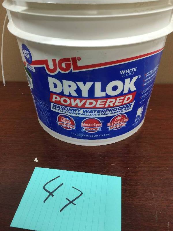 lot 47 image: UGL 00542 Drylok Masonry Waterproofer  never opened
