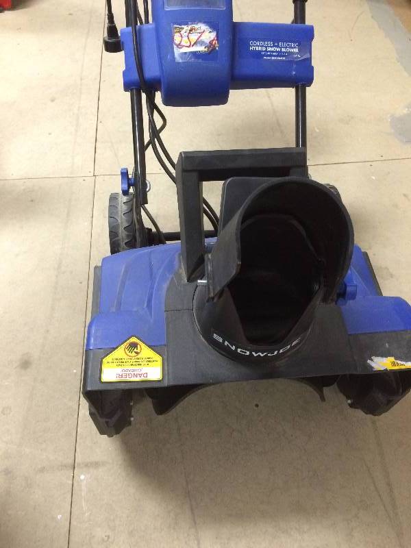 lot 57 image: Snow Joe 18 in. 40-Volt Lithium-Ion Hybrid Cordless Electric Snow Blower