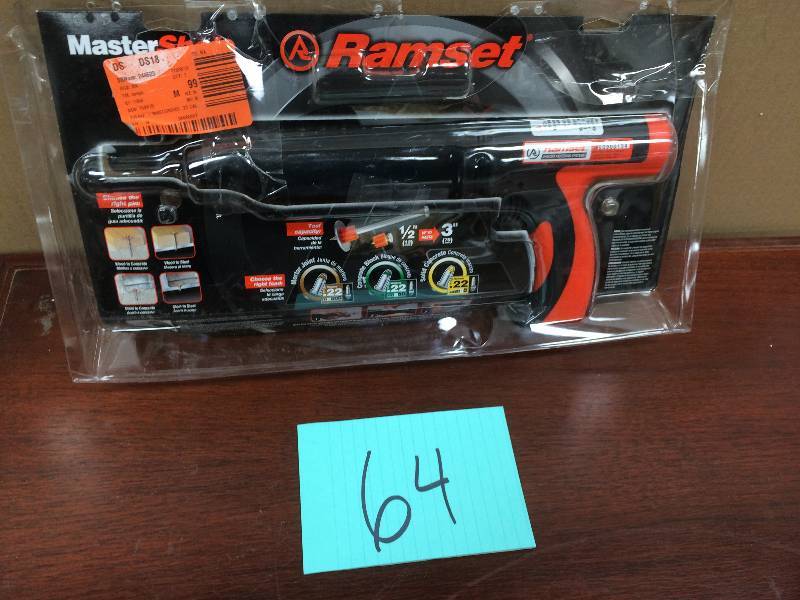 lot 64 image: MasterShot 0.22 Caliber Powder Actuated Tool good condition