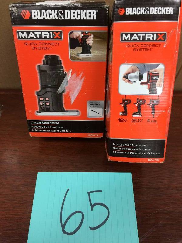 lot 65 image: black and decker matrix quick connect system jigsaw attachment