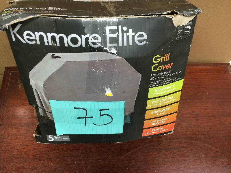 lot 75 image: kenmore elite grill cover good condition