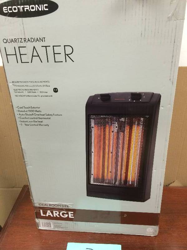 lot 79 image: ecotronic quartzradiant heater good condition