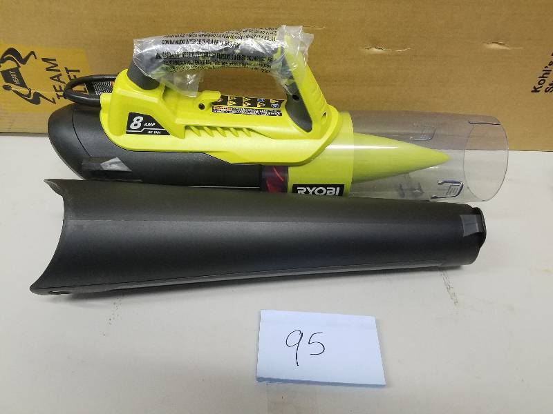 lot 95 image: Ryobi RY42102 135 MPH 440 CFM 8Amp Electric Jet Fan Blower in like New working conditions