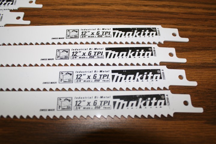 lot 75 image: Makita Sawzall Blades - New - 4 of Each Size - 8 total Blades