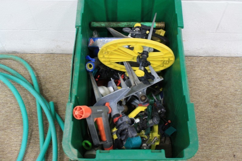lot 90 image: Misc. Sprinklers & hose