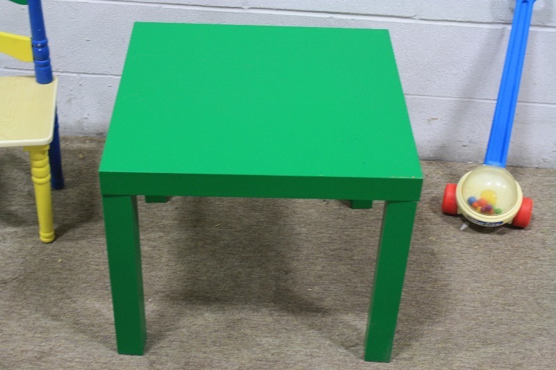 lot 164 image: Kids table, Chair and  Vintage Toy