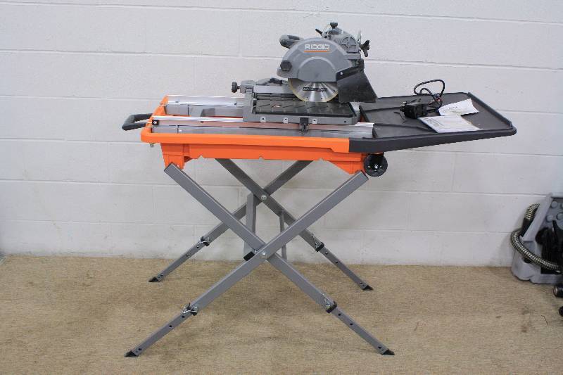 lot 8 image: Rigid 8 Tile & Paver Saw with Laser