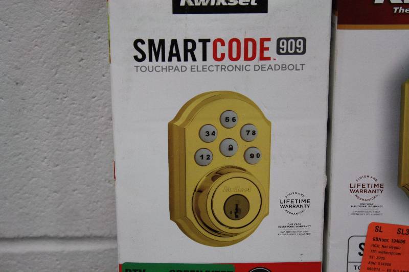 lot 18A image: Lot of 2 Kwikset Touchpad Electronic Deadbolt