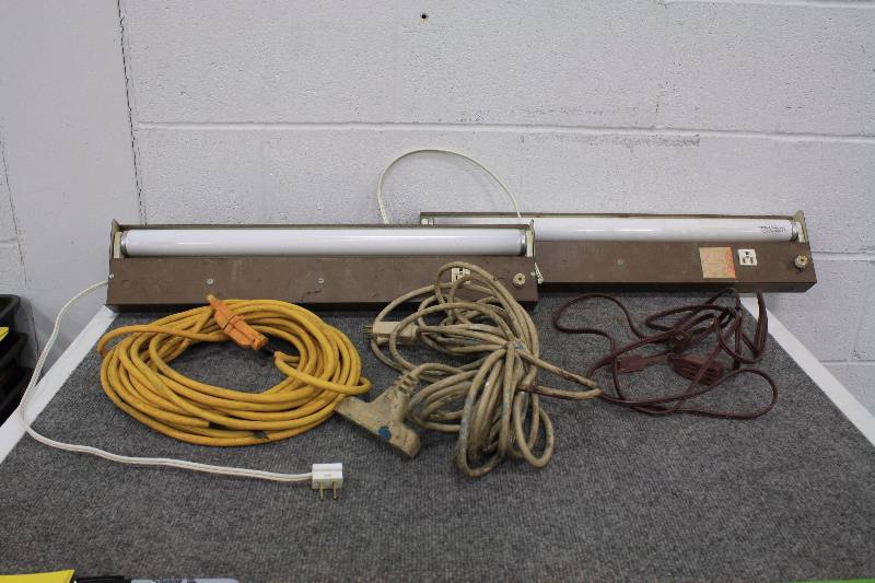 lot 54 image: Extension Cords and Shop Lights