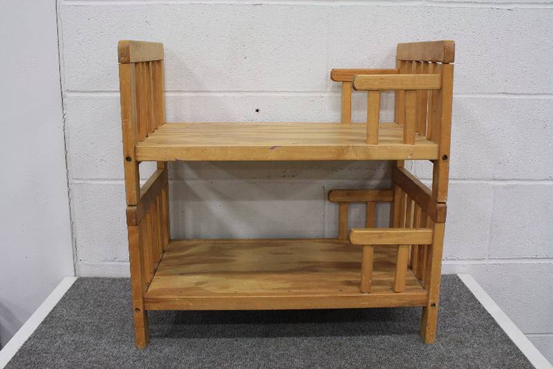 lot 114 image: Wood DollToy Bunk beds