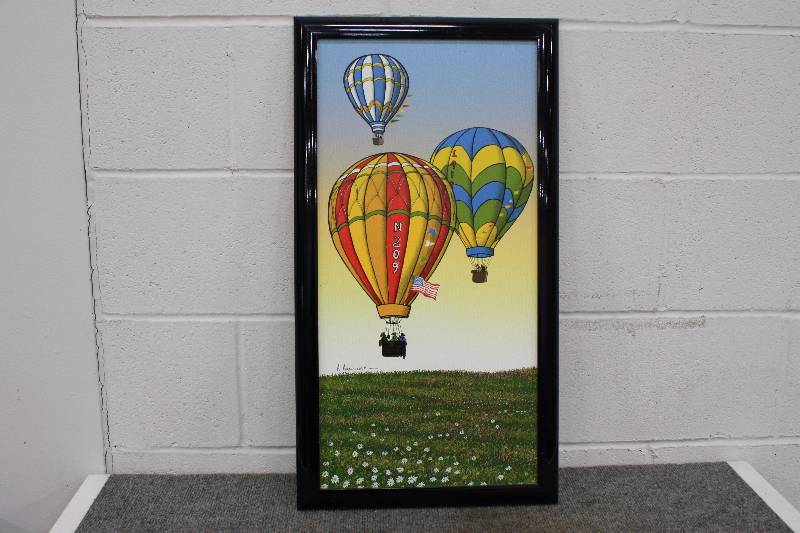 lot 183 image: Hot Air Ballon Painting