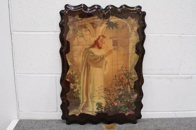 lot 184 image: Jesus Wood Plaque