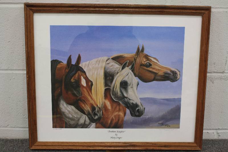 lot 185 image: Limited Edition Arabian Knights Horse Framed Picture