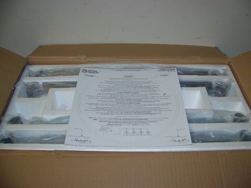 lot 51 image: (Pair) Atlas Sound, Strategy Series II, 6 Coaxial, In-Ceiling Speakers  Loudspeakers - NEW  NEVER INSTALLED