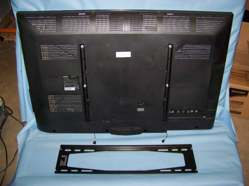 lot 3 image: 42, Insignia, LCD TV  Television with Remote Control and Chief, Wall Mount