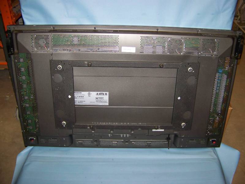 lot 2 image: 50, Panasonic, HDTV  Television with Remote Control and Chief Wall Mount