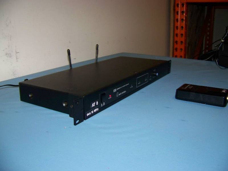 lot 63 image: Audio-Technica, UHF Diversity Wireless Microphone  Mic Receiver and Transmitter