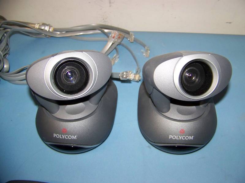 lot 62 image: Polycom, Teleconferencing  Video Conferencing, Mic Pods, Cameras and Network Terminators