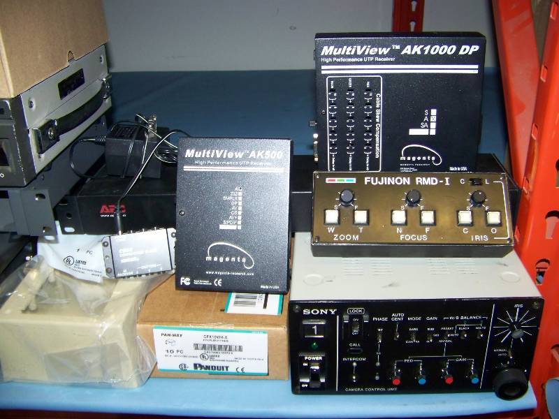 lot 44 image: (8 Wide Shelf) Miscellaneous Audio  Video (AV) Items and more