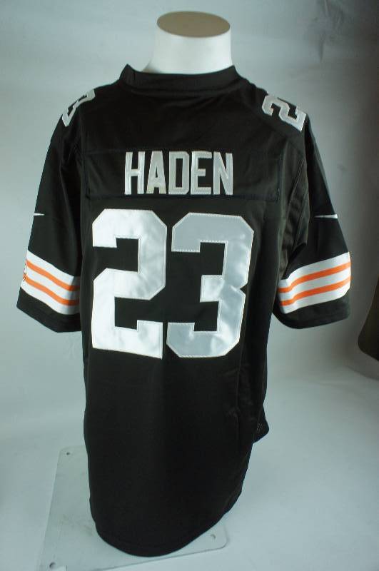 lot 5 image: Joe Haden Size XX-Large Brown Cleveland Browns Jersey