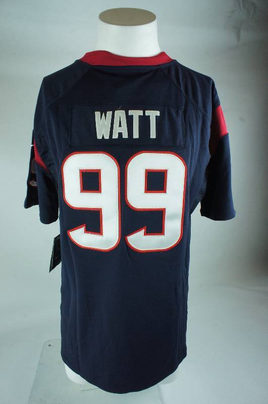 lot 8 image: J.J. Watt Size XX-Large Navy Houston Texans Jersey