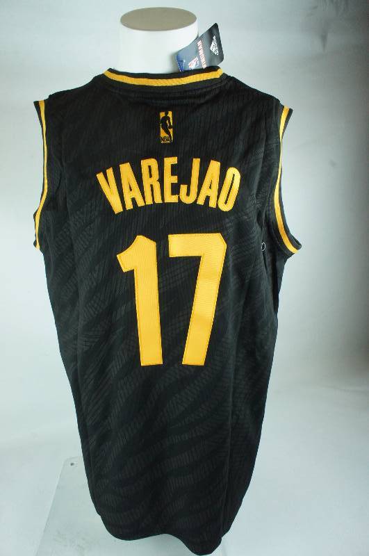 lot 19 image: Anderson Varejao Size XL Black Cleveland Cavaliers Jersey
