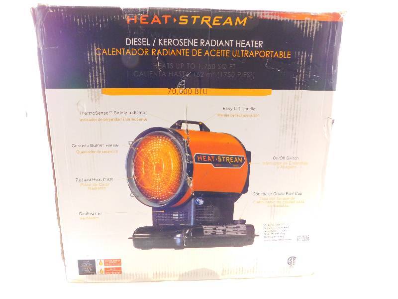 SilentDrive DieselKerosene Radiant Heater - 70,000 BTU