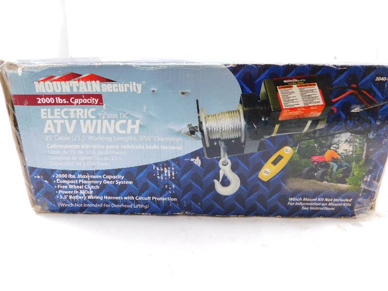 2000 lb. Electric ATV Winch