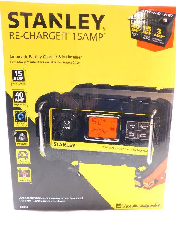 Stanley Rugged RE-CHARGEiT 15 Amp Charger40 Amp Start