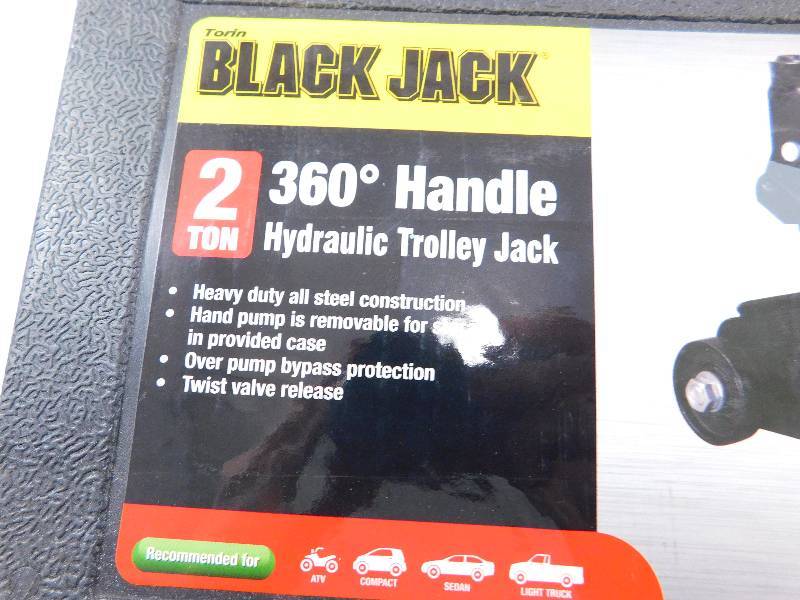 2 Ton Trolley Jack w360° Swivel Handle & Carrying Case