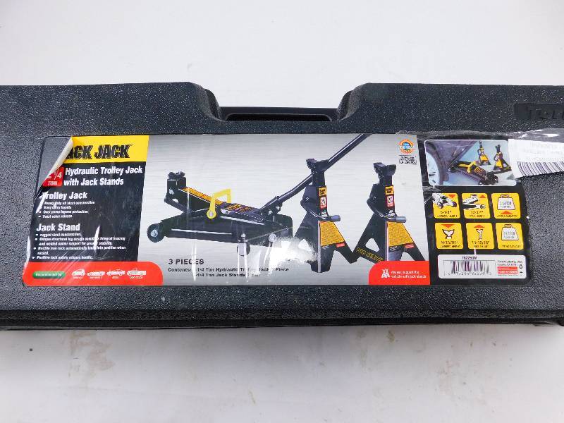 2.25 Trolley Jack, 1 Pair 2.25 Ton Jack Stands, Carrying Case