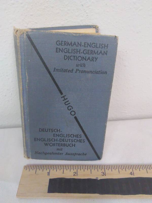 lot 36 image: Vintage Hugo German  English Dictionary Copyright 1933