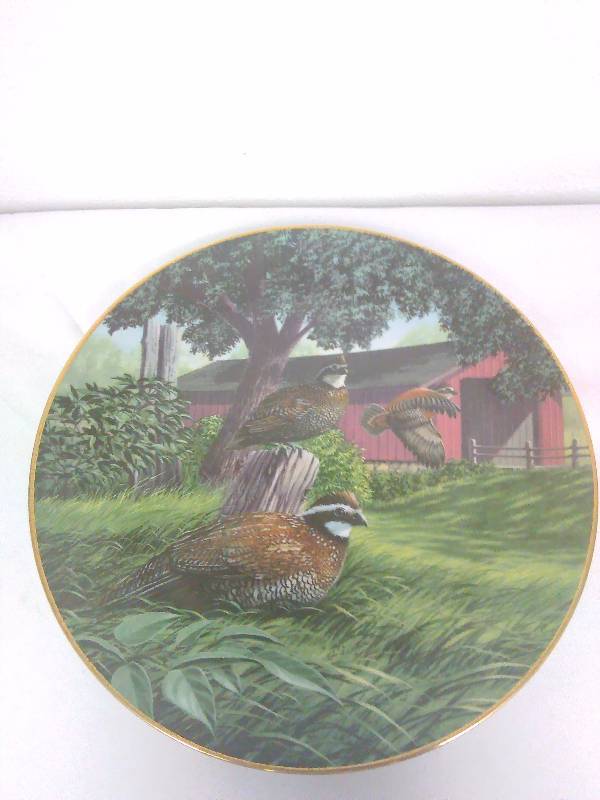 lot 108 image: Ken Michaelsen Plate, Bobwhite in May, 1984 Limited First Edition