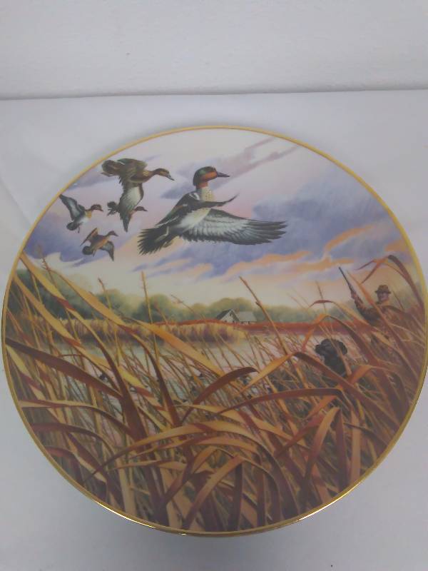 lot 111 image: Ken Michaelsen Plate, Green Winged Teal in January, 1984 Limited First Edition