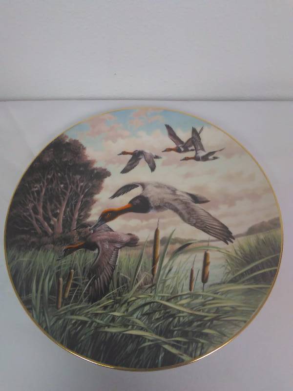 lot 113 image: Ken Michaelsen Plate, Canvas Backs in March, 1984 Limited First Edition