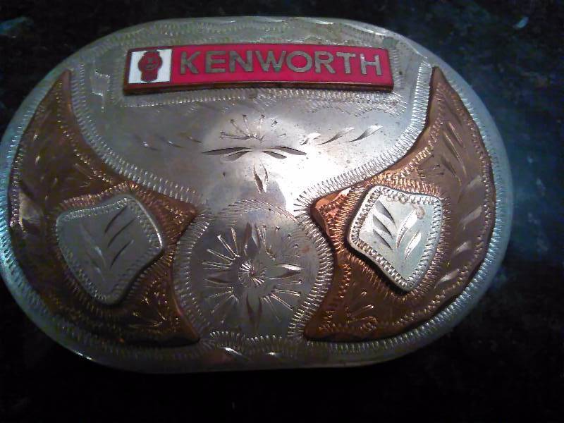 lot 250 image: Vintage Belt Buckle, Kenworth, German Silver