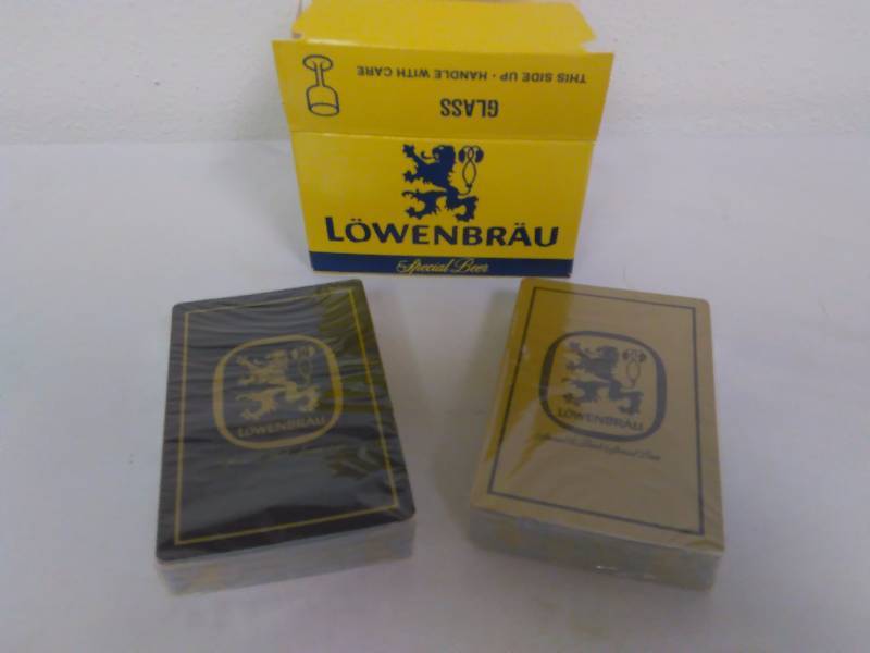 lot 129 image: Lowenbrau Playing Cards (2)