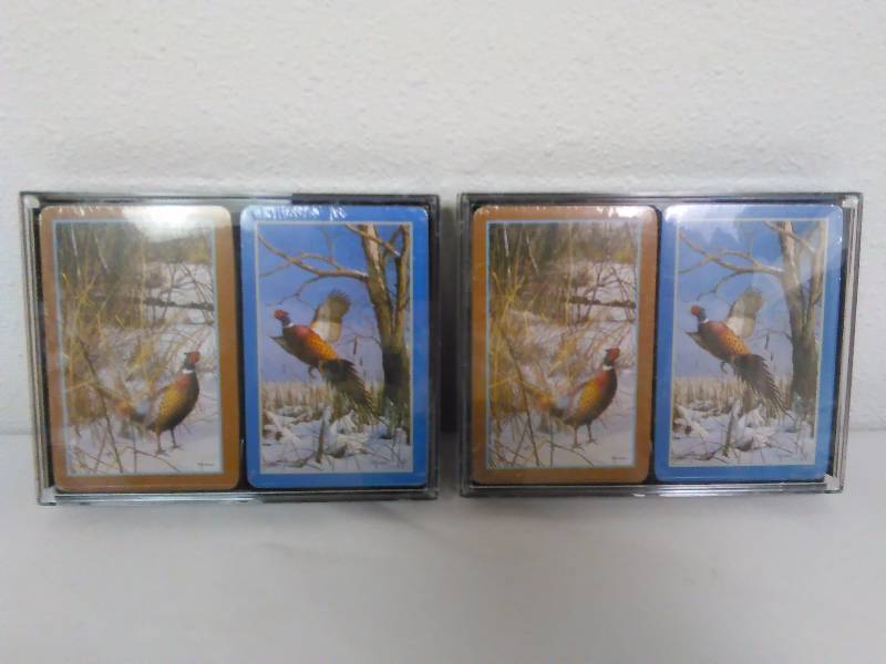 lot 131 image: Pheasant Playing Cards (2) two sets of playing cards, 4 decks total