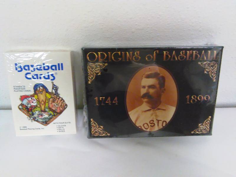 lot 132 image: Origins of Baseball and playing cards.
