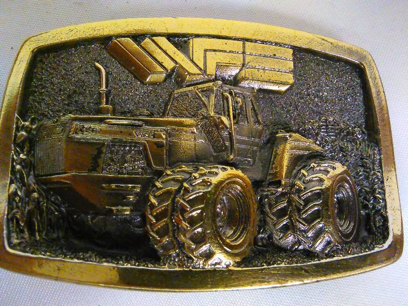 lot 153 image: Vintage Belt Buckle, WFE, White Farm Equipment
