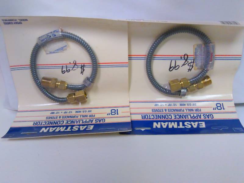 lot 176 image: 18-inch Gas Appliance Connectors (2)