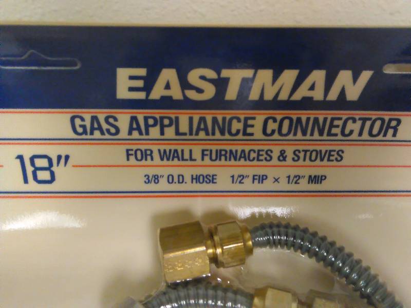 lot 177 image: 18-inch Gas Appliance Connectors (2)