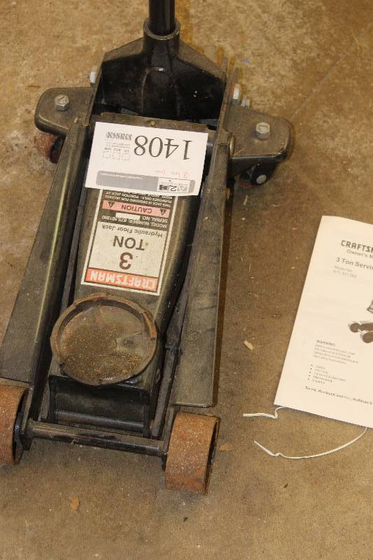 Craftsman 3Ton Hydraulic Floor Jack w/ Manual Ramsey Estate January