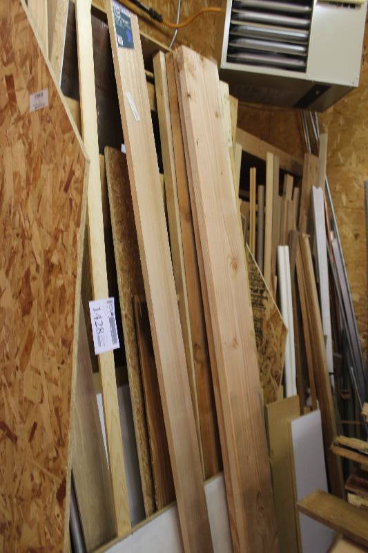 lot 1428 image: Scrap Wood In Front of Shelf
